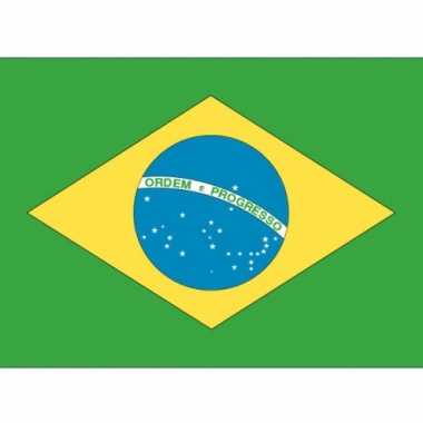 Braziliaanse  Stickers Brazilie vlaggen