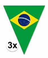 3x braziliaanse vlaggenlijn voor buiten 5 m
